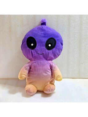 Goffa‎ Alien Plush Purple Tan Ombre Sewn Eyes 16" Stuffed Animal Toy